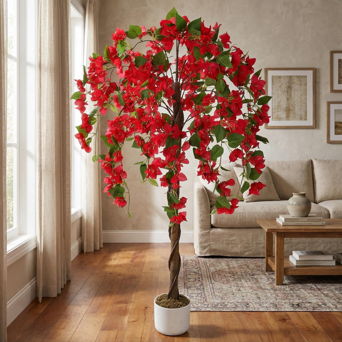 Krautgarten Künstlicher Bougainvillea-Baum – Dekorative Kunstpflanze